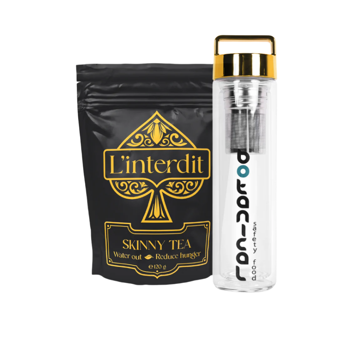 Чай Skinny + Бутилка с инфузер Premium Gold