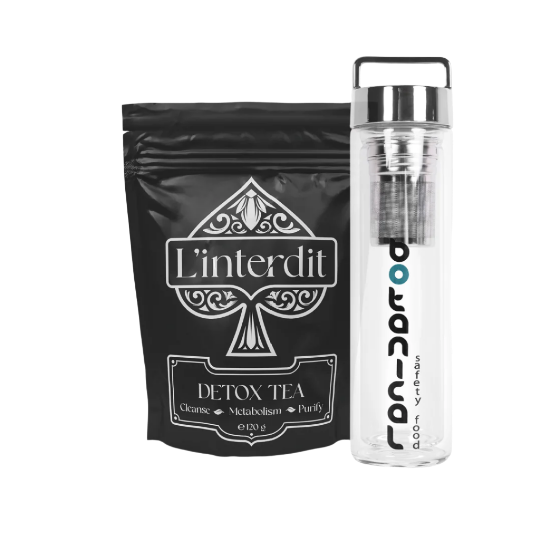 Чай Detox  + Бутилка с инфузер Premium Silver