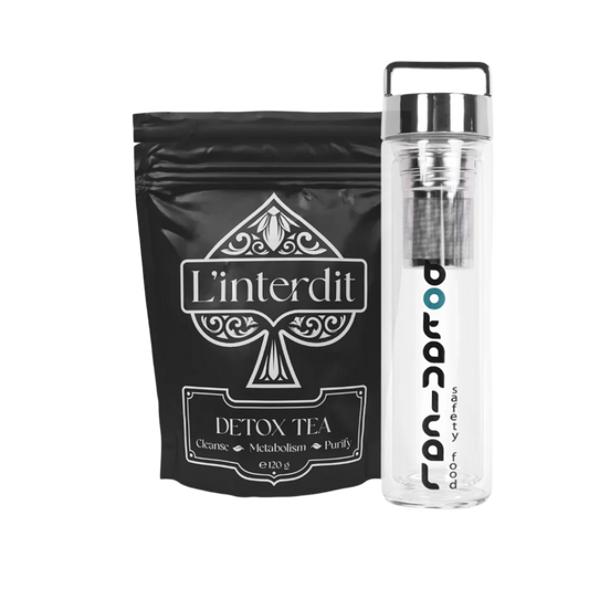 Чай Detox  + Бутилка с инфузер Premium Silver