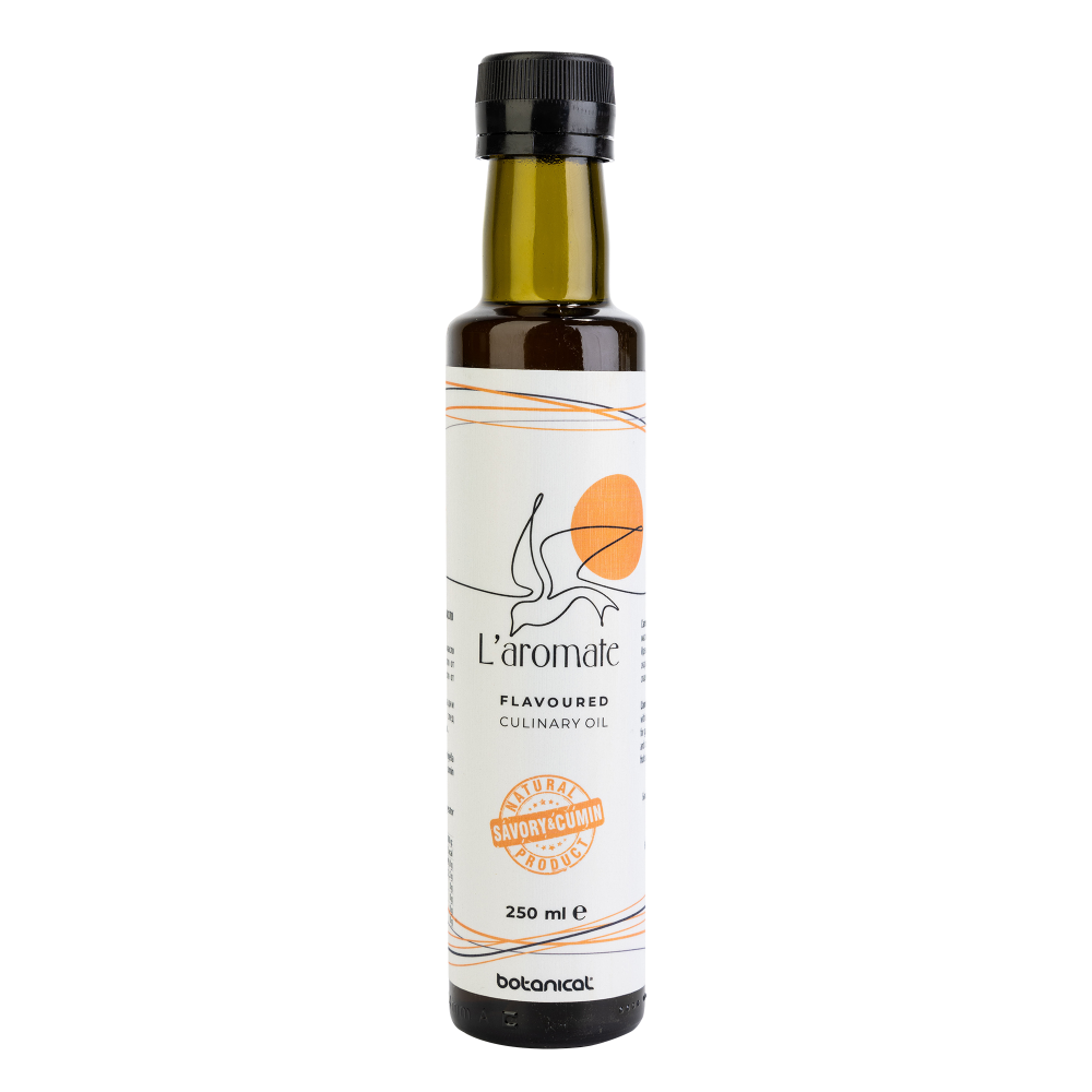 L'aromate Bohnenkraut und Kreuzkümmel 250 ml.