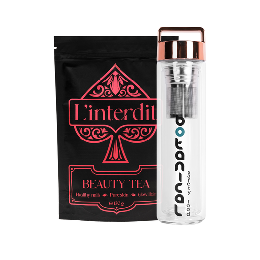 Beauty tea + Thermo Bottle Rose Gold