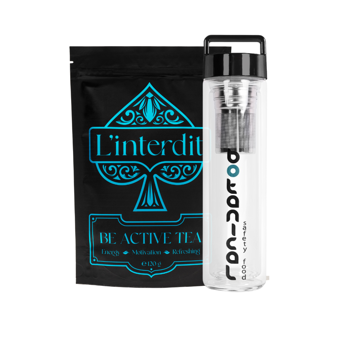 Be Active Tea + Thermo Bottle Glossy Black