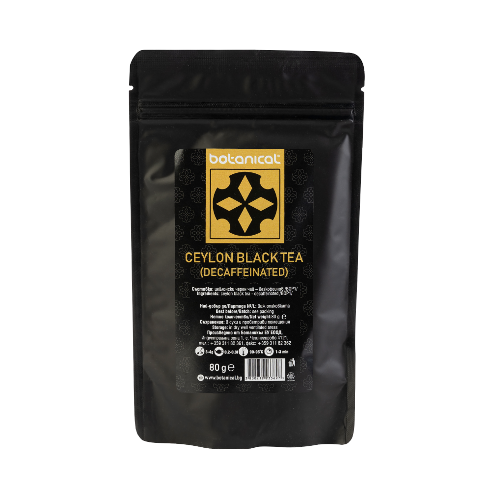 Basic Tea Series – Ceylon Black Tea – Decaffeinated 80 g.