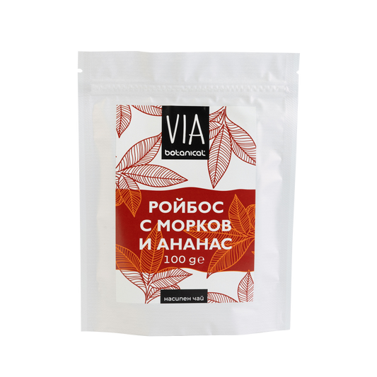 Via Tea – Rooibos with Carrot and Pineapple 100 g.